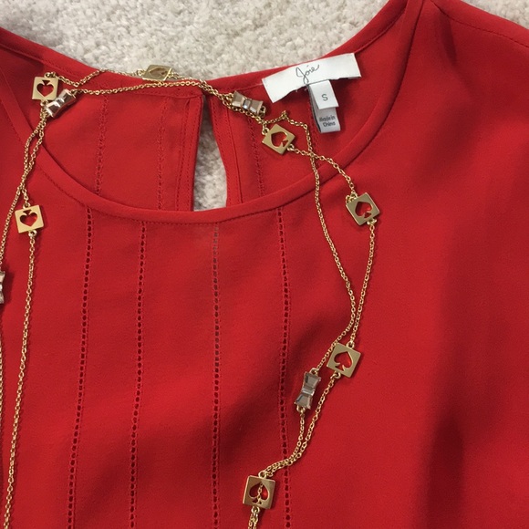 Joie Silk Cap Sleeve Peplum Top, Small - Picture 4 of 8